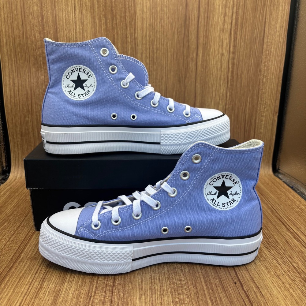 Converse CTAS Lift Hi Women 8 Very Peri Purple Platform High Top A16102F